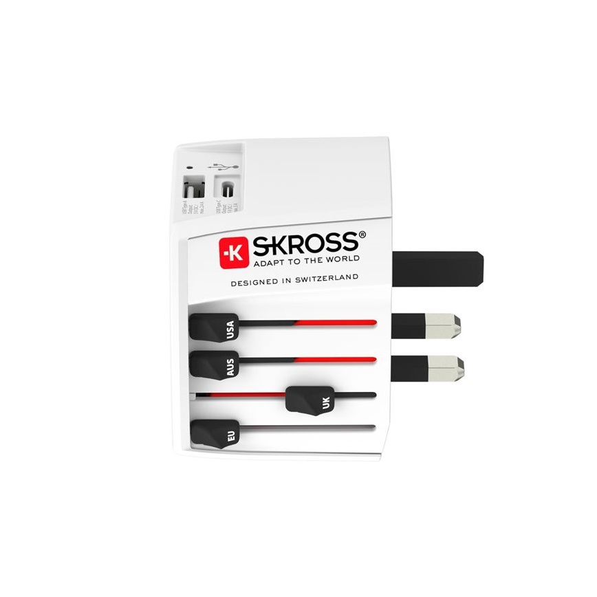 Adaptador de viaje tipo M para Sudáfrica, África y Oriente Medio