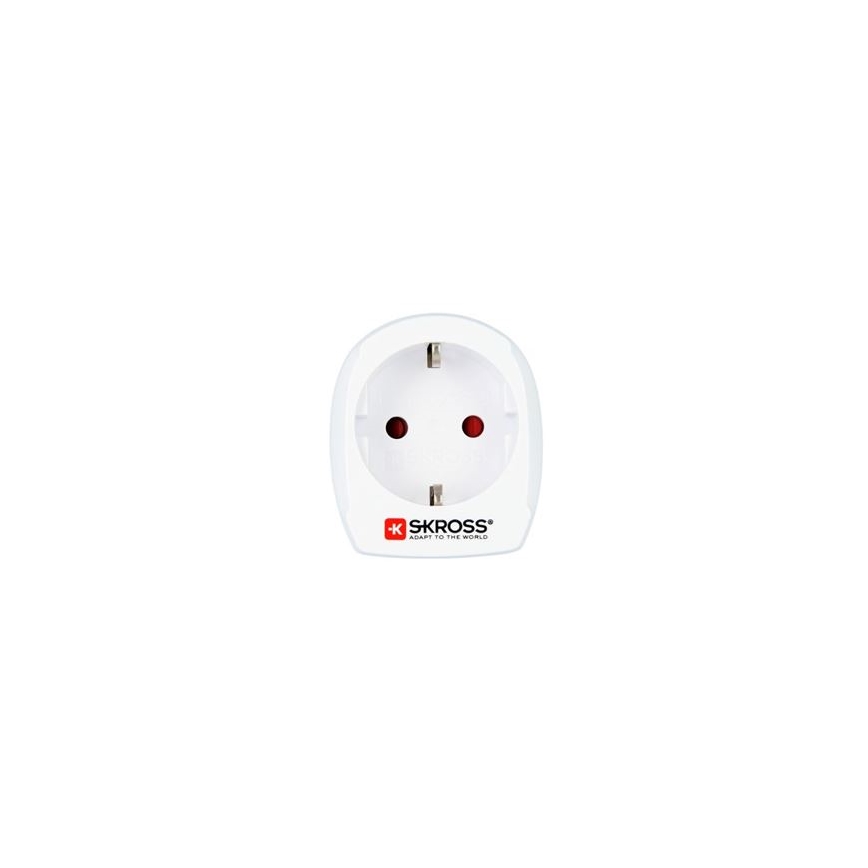 Adaptador de viaje tipo K para Dinamarca
