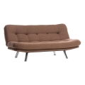 Sofá cama BINA de 2 plazas en marrón claro