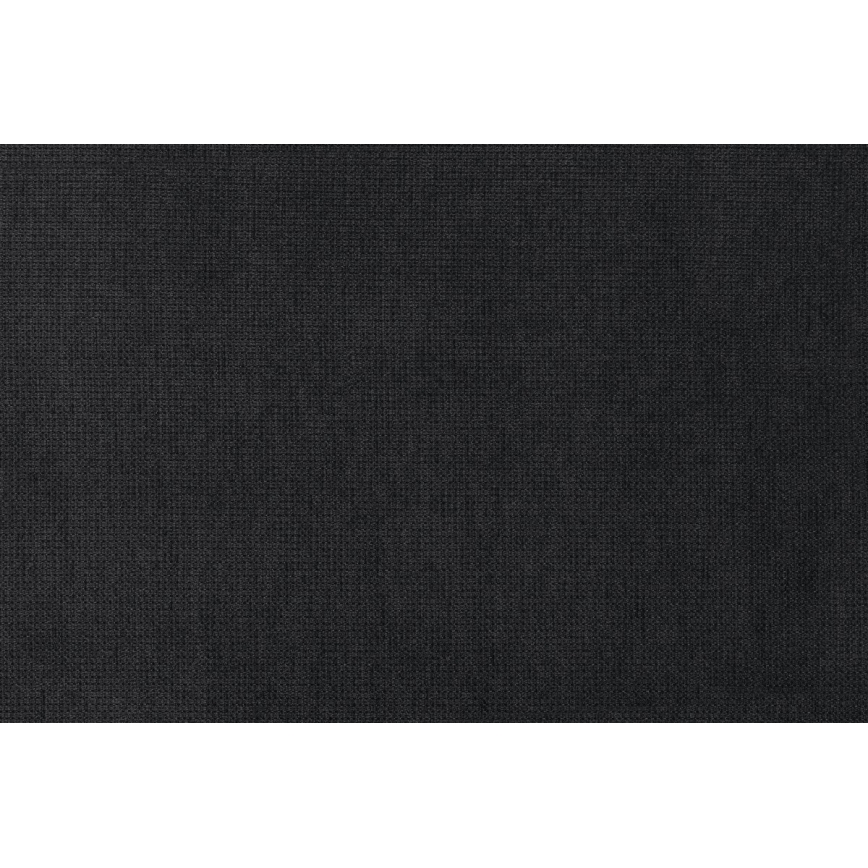 Sofá cama con almacenamiento y puf PALERMO, negro, orientación izquierda