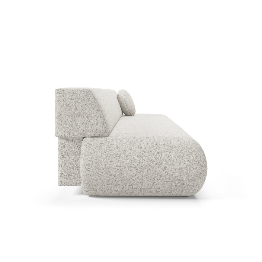 Sofá cama convertible de 3 plazas con espacio de almacenamiento PRATO beige