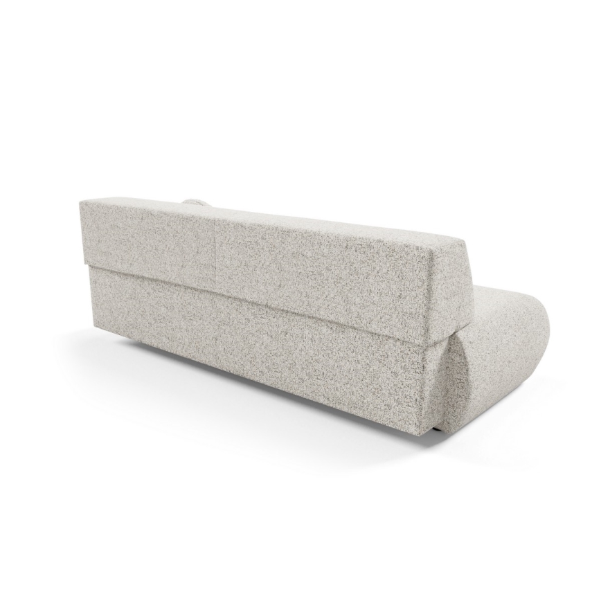 Sofá cama convertible de 3 plazas con espacio de almacenamiento PRATO beige