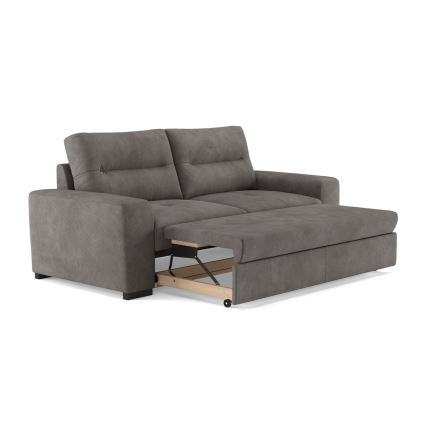 Sofá cama de 3 plazas COMO, gris oscuro