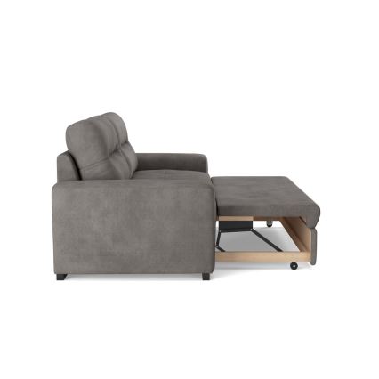 Sofá cama de 3 plazas COMO, gris oscuro