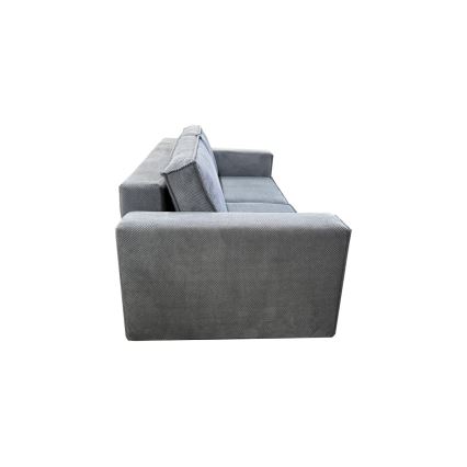 Sofá cama de tres plazas con almacenamiento RONDA gris