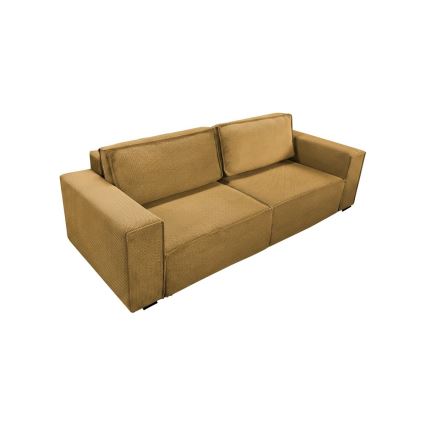 Sofá cama de 3 plazas con arcón RONDA naranja