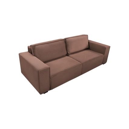 Sofá cama de 3 plazas con arcón RONDA rojo