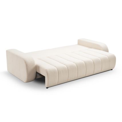 Sofá cama de tres plazas DESIO beige