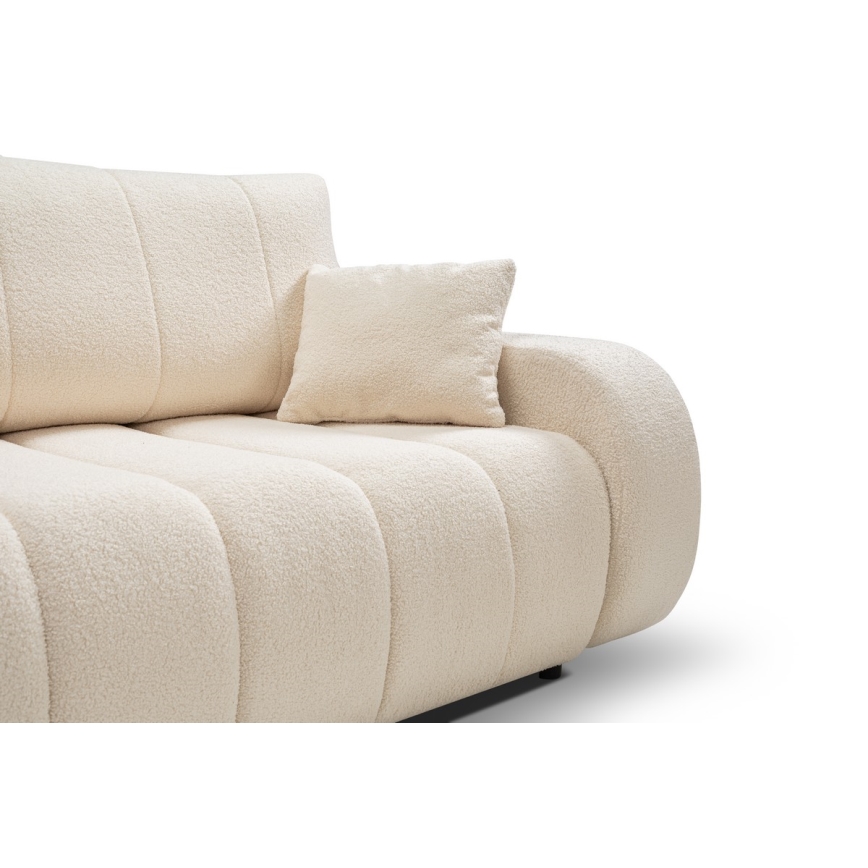 Sofá cama de tres plazas DESIO beige