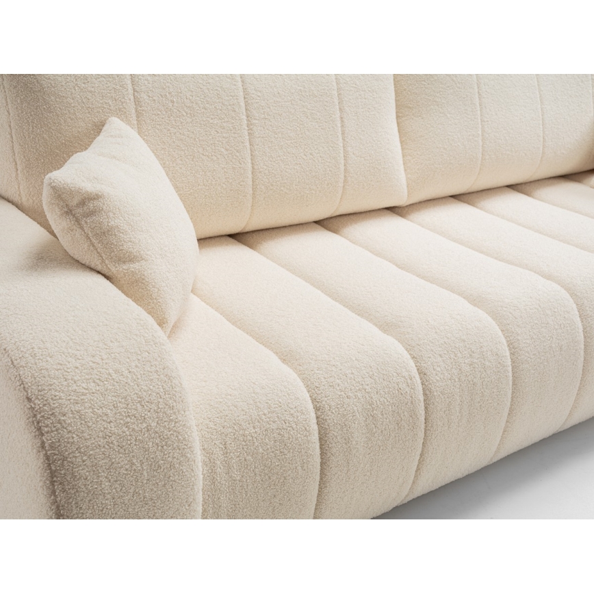 Sofá cama de tres plazas DESIO beige