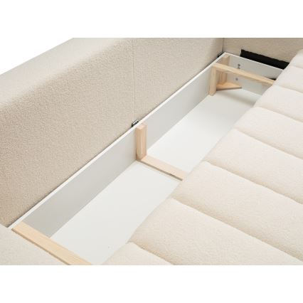 Sofá cama de tres plazas DESIO beige