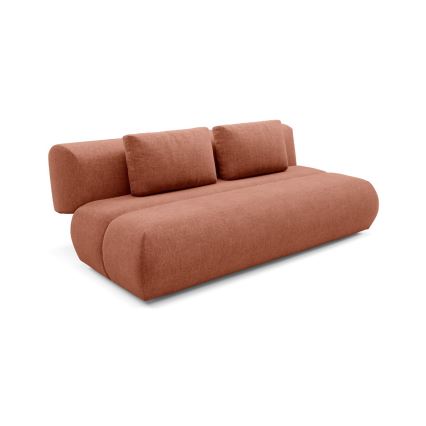 Sofá cama de 3 plazas FANO marrón