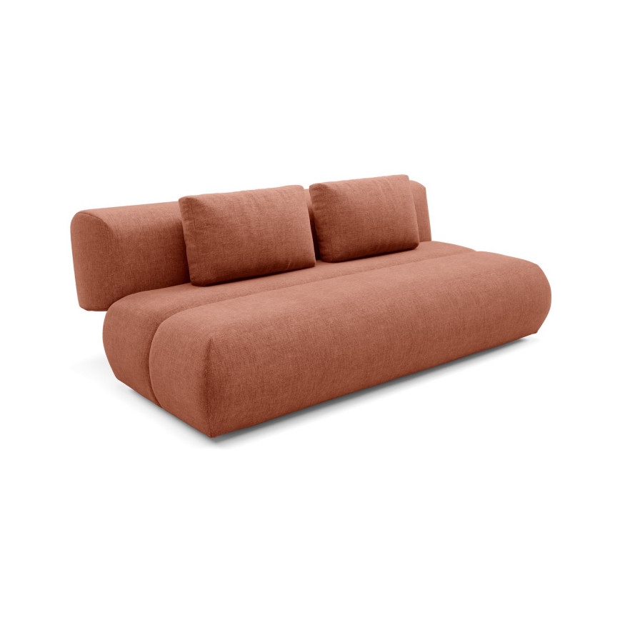 Sofá cama de 3 plazas FANO marrón