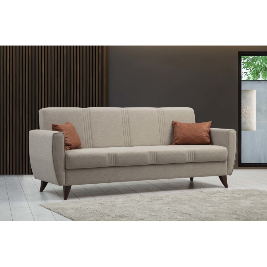 Sofá cama de 3 plazas KORFU beige