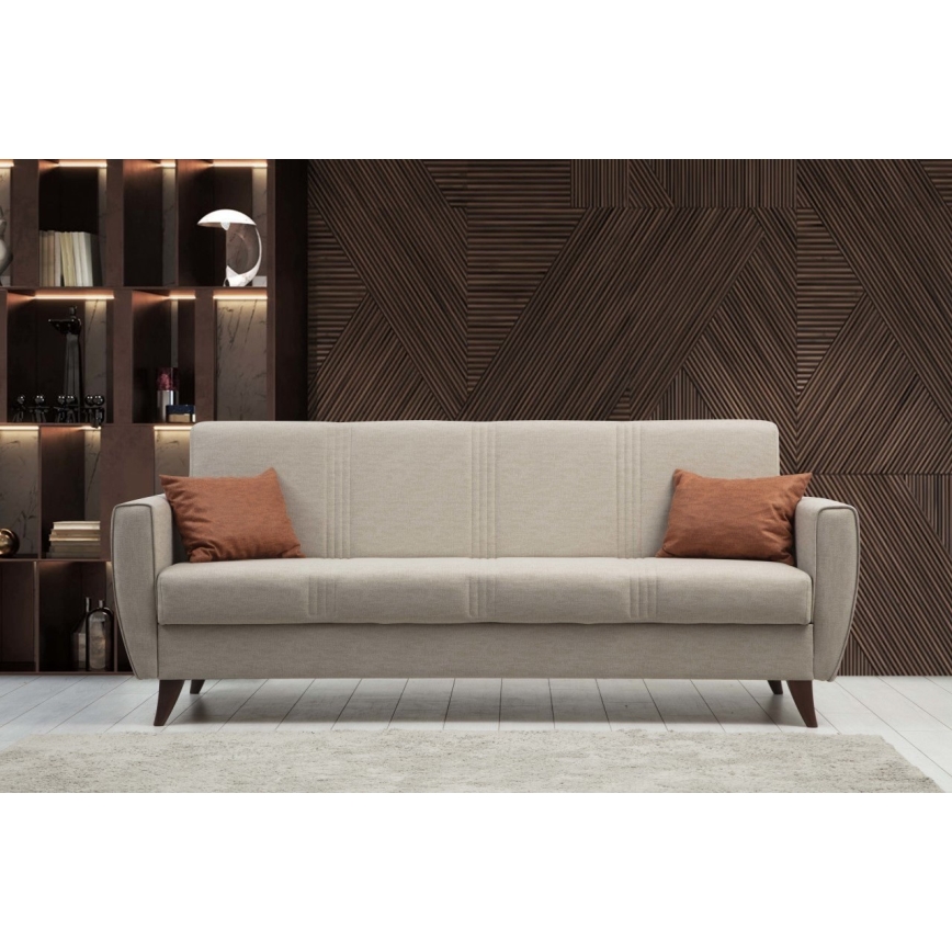 Sofá cama de 3 plazas KORFU beige
