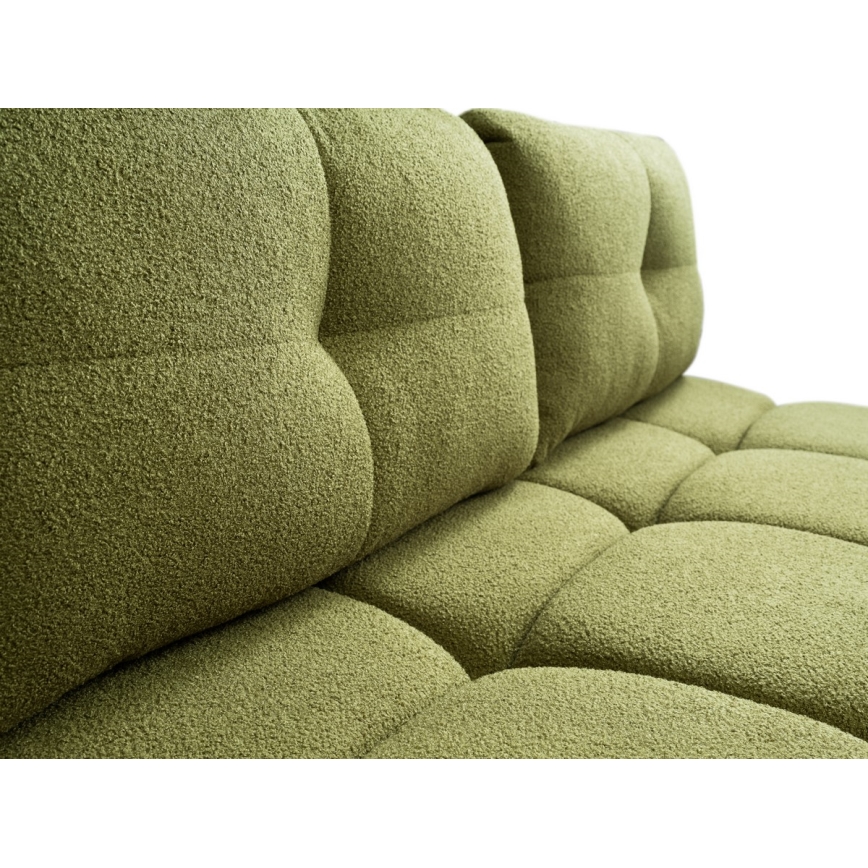 Sofá cama de tres plazas con almacenamiento NUORO verde