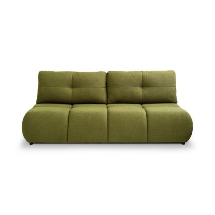 Sofá cama de tres plazas con almacenamiento NUORO verde