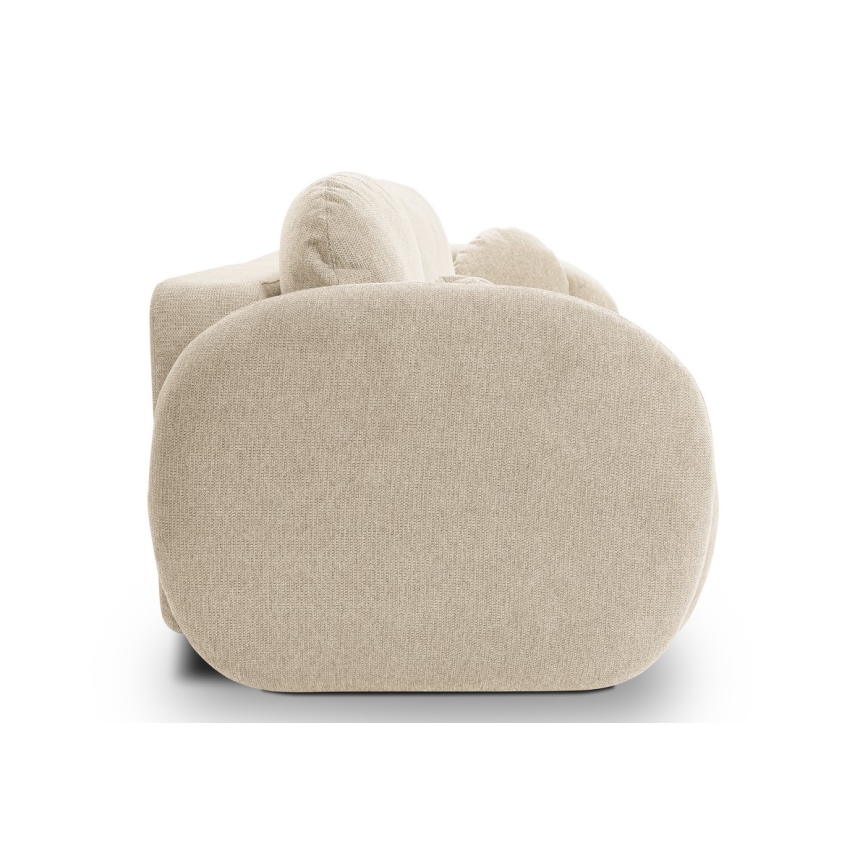Sofá cama de tres plazas OLBIA beige
