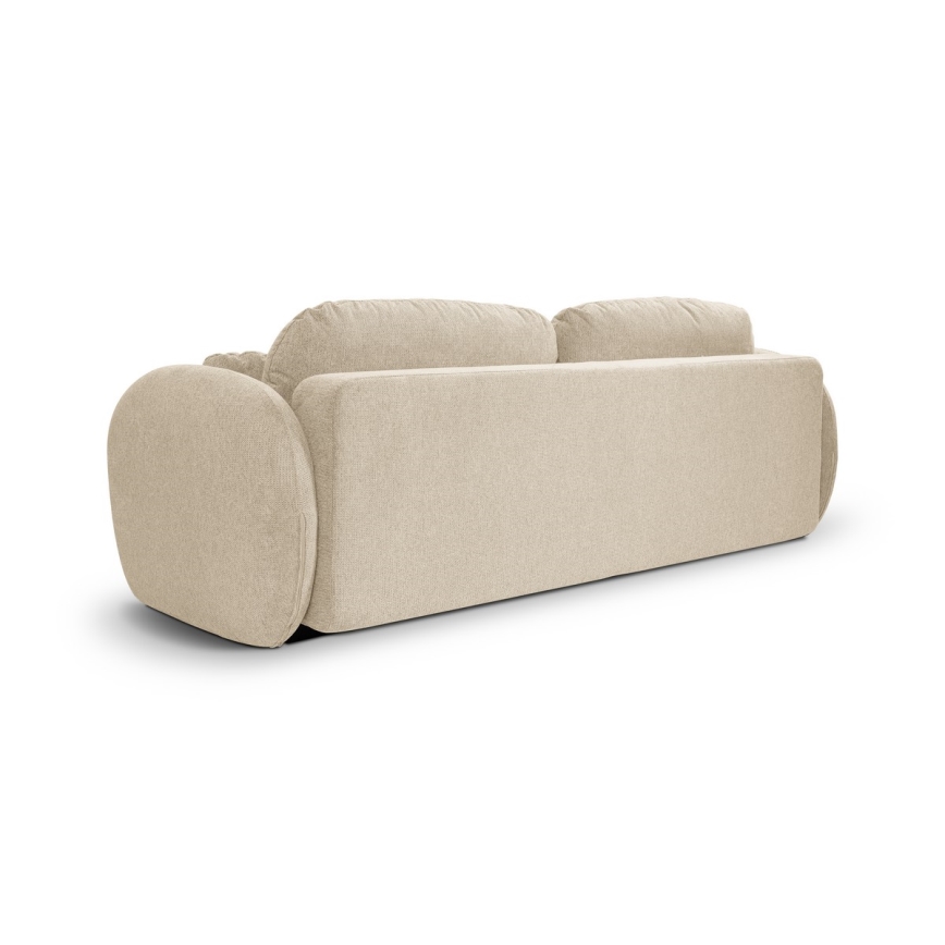 Sofá cama de tres plazas OLBIA beige