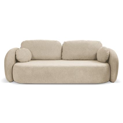 Sofá cama de tres plazas OLBIA beige