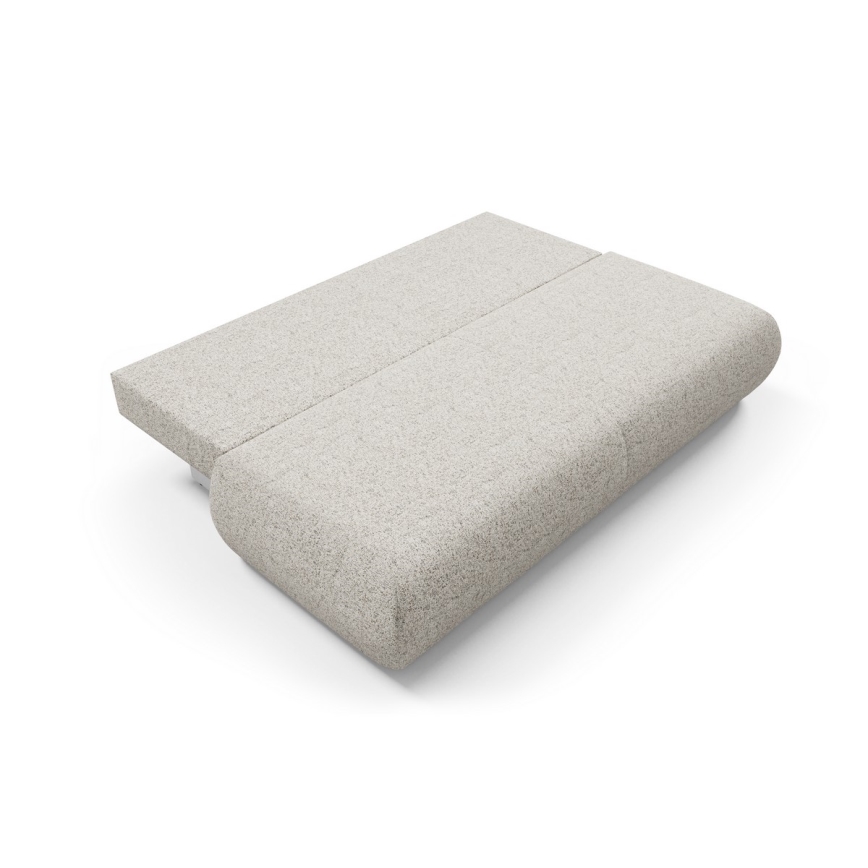 Sofá cama de tres plazas con almacenamiento PRATO beige