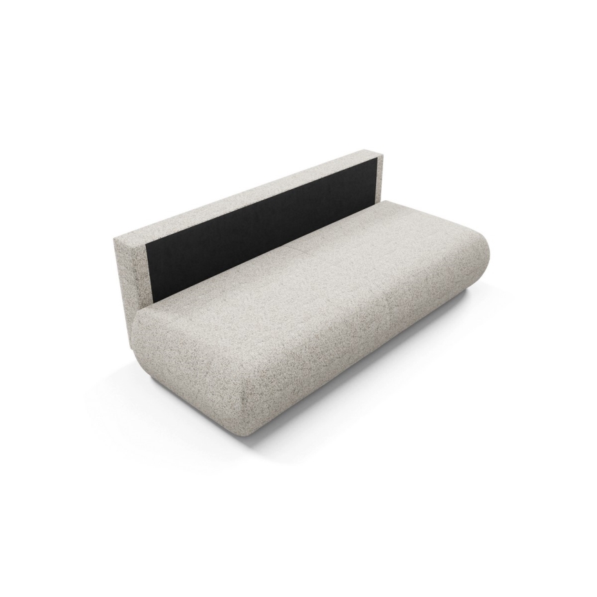 Sofá cama de tres plazas con almacenamiento PRATO beige