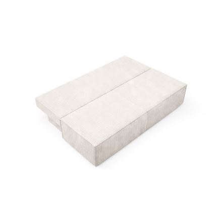 Sofá cama de tres plazas con almacenamiento TERAMO beige