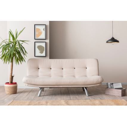 Sofá cama de dos plazas BAKU color crema