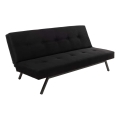 Sofá cama de dos plazas BAKU negro