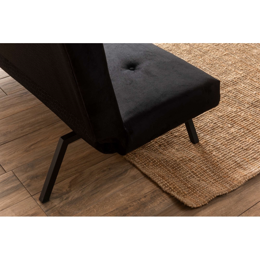 Sofá cama de dos plazas BAKU negro