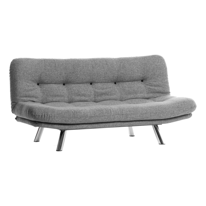 Sofá cama de dos plazas BINA gris claro