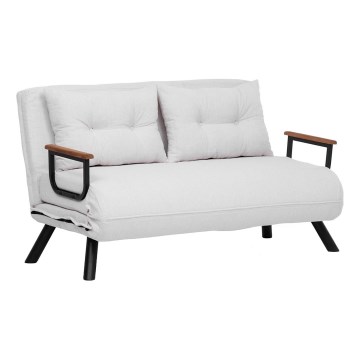 Sofá cama de dos plazas QIRA blanco