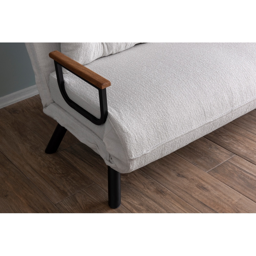 Sofá cama de dos plazas QIRA blanco