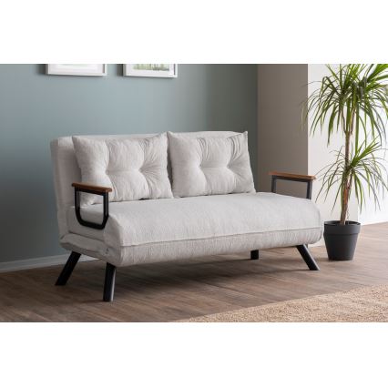 Sofá cama de dos plazas QIRA blanco
