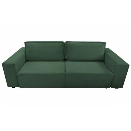 Sofá cama de tres plazas con arcón RONDA verde