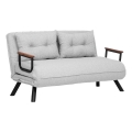 Sofá cama desplegable de 2 plazas QIRA, gris