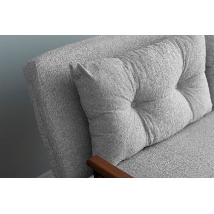 Sofá cama desplegable de 2 plazas QIRA, gris