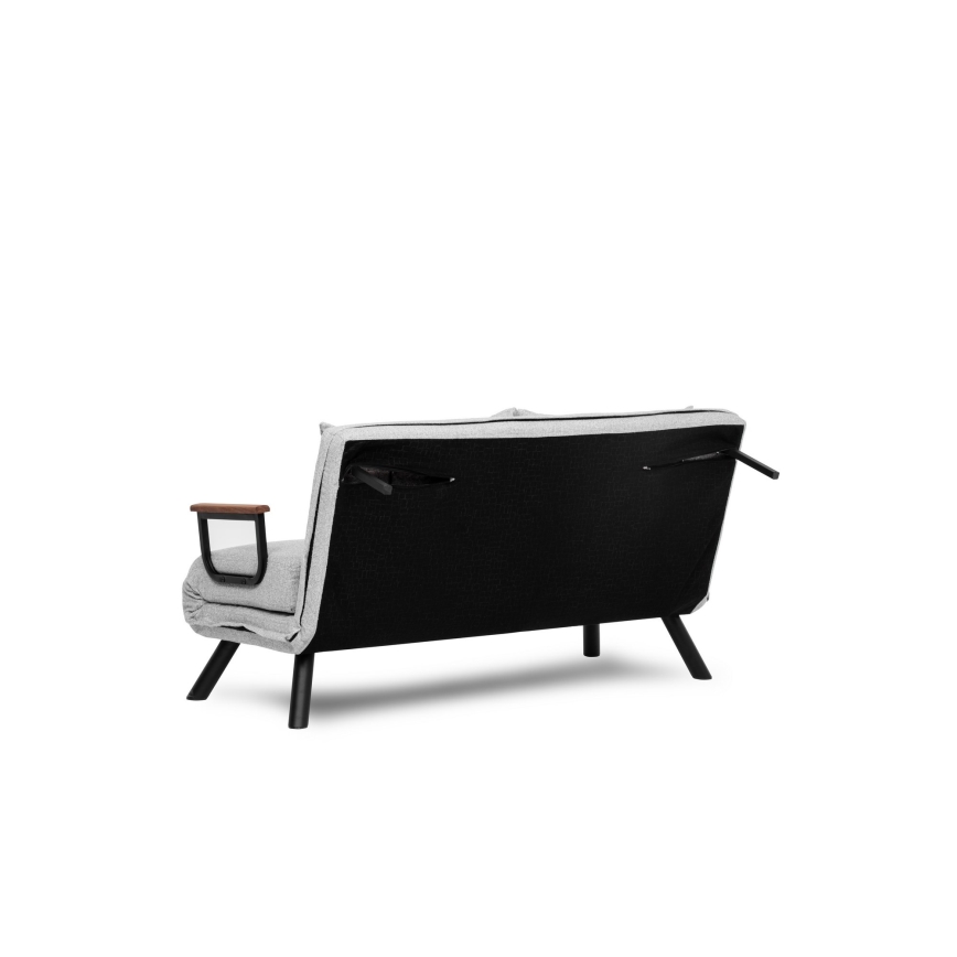 Sofá cama desplegable de 2 plazas QIRA, gris