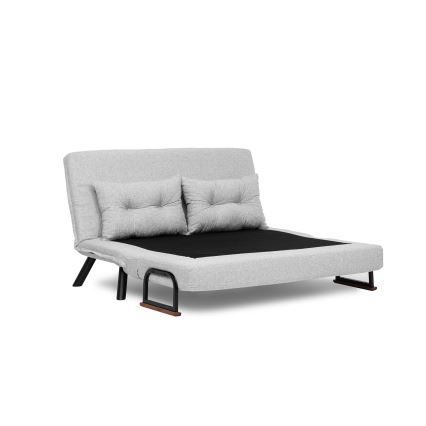 Sofá cama desplegable de 2 plazas QIRA, gris