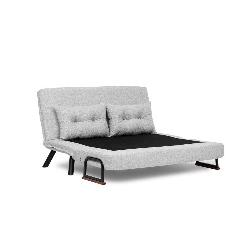 Sofá cama desplegable de 2 plazas QIRA, gris