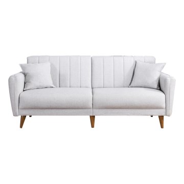 Sofá cama KITO de 2 plazas, color crema