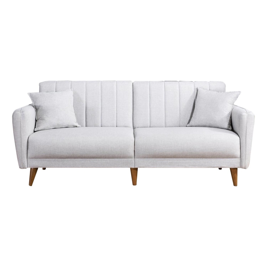 Sofá cama KITO de 2 plazas, color crema
