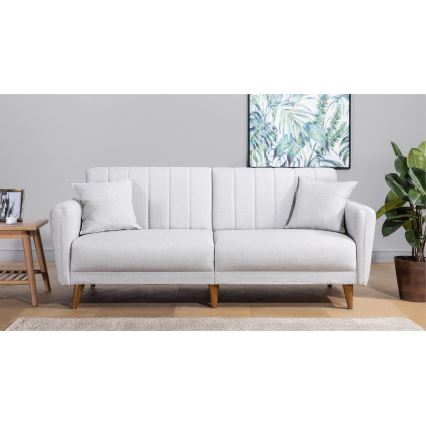 Sofá cama KITO de 2 plazas, color crema