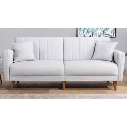 Sofá cama KITO de 2 plazas, color crema
