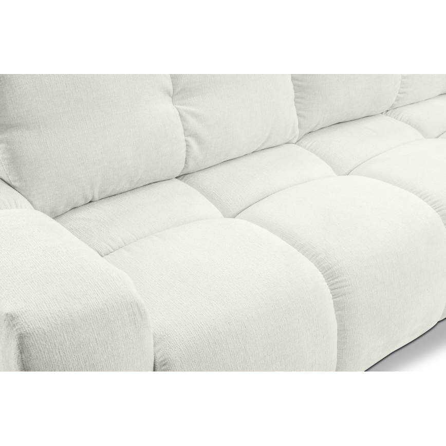 Sofá cama tapizado de tres plazas con almacenamiento ALMADA beige