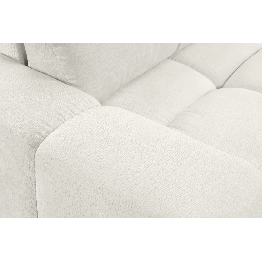 Sofá cama tapizado de tres plazas con almacenamiento ALMADA beige