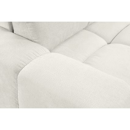 Sofá cama tapizado de 3 plazas ALMADA con arcón de almacenamiento, beige