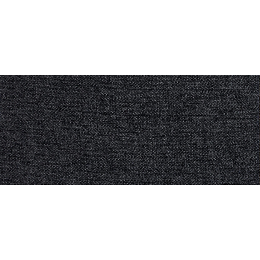 Sofá cama tapizado en U OXFORD, versátil y convertible, negro/gris