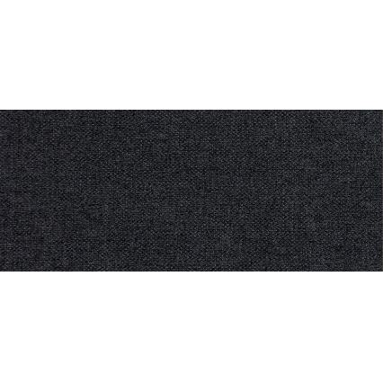 Sofá cama tapizado en U YORK, reversible, gris/negro