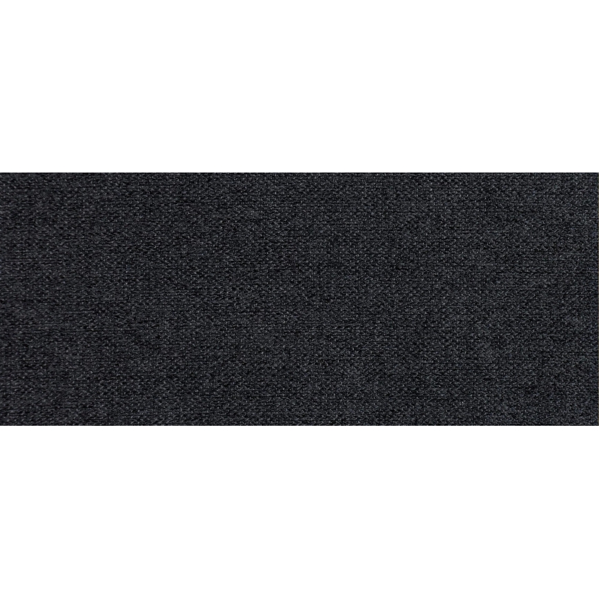 Sofá cama tapizado en U YORK, reversible, gris/negro